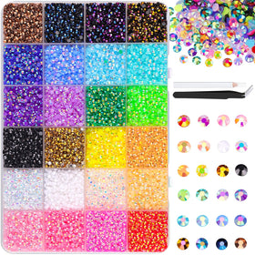 TINKRSTUFF 32000 Pcs resin rhinestones box front view