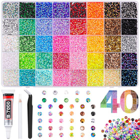 TINKRSTUFF 40000 pcs mixed-colour rhinestones box front view