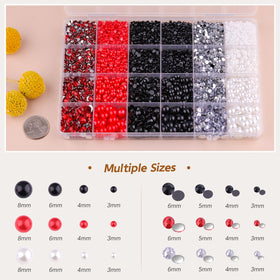 TINKRSTUFF flatback pearls and rhinestones in assorted sizes