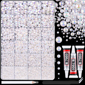TINKRSTUFF flatback pearls assorted sizes in box