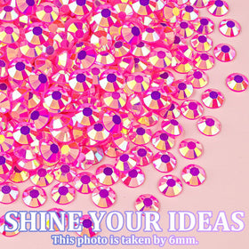 TINKRSTUFF Hot Pink AB Rhinestones on a craft project