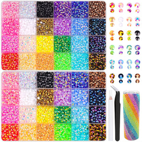 TINKRSTUFF Jelly Rhinestones Bedazzling Kit with two storage boxes