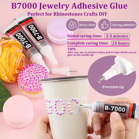 TINKRSTUFF light pink AB rhinestones on a tumbler