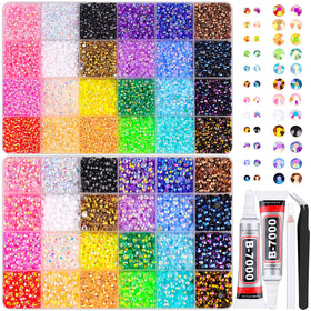 TINKRSTUFF rhinestone kit front view with storage boxes