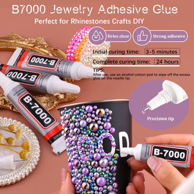TINKRSTUFF rhinestones and pearls arranged for nail art decoration