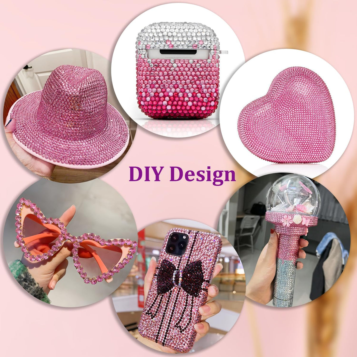 TINKRSTUFF rhinestones and tweezers for easy gem pickup