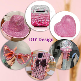TINKRSTUFF rhinestones and tweezers for easy gem pickup