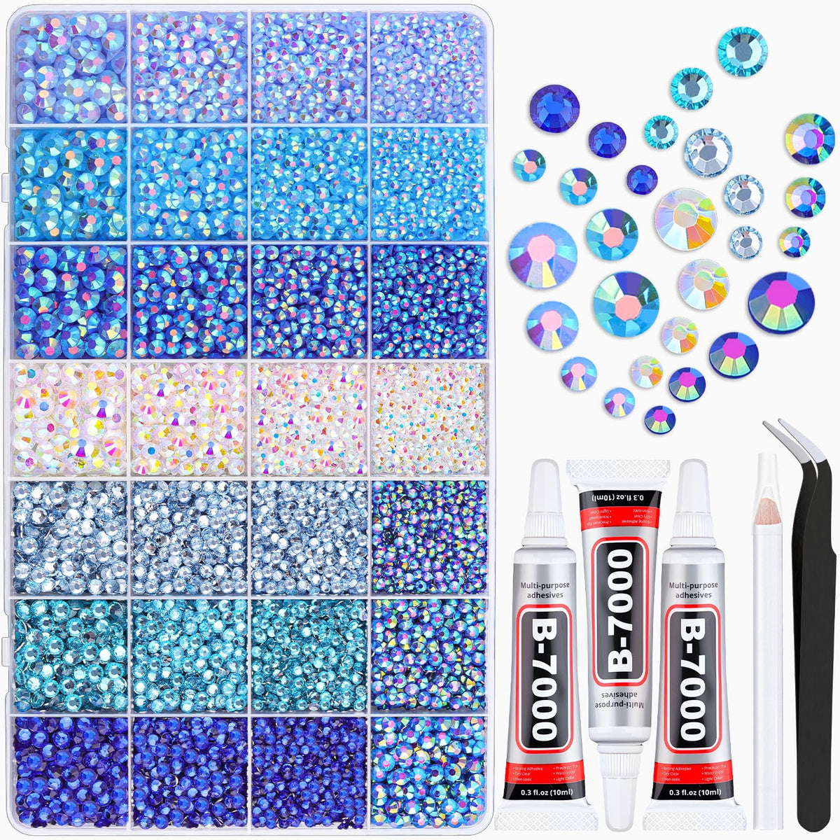 TINKRSTUFF Rhinestones Bedazzler Kit with assorted rhinestones