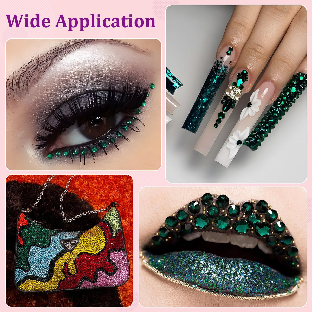 TINKRSTUFF Rhinestones in various crafting applications