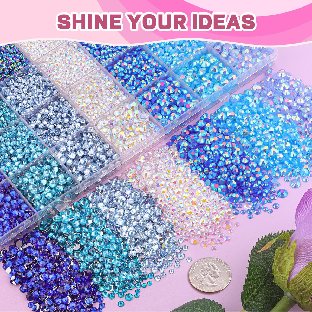 TINKRSTUFF rhinestones on a craft project