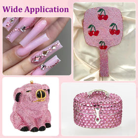 TINKRSTUFF rhinestones on a stylish handbag