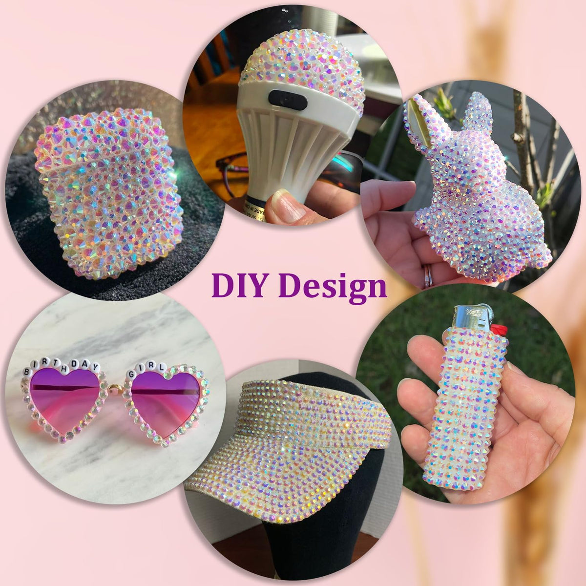 TINKRSTUFF rhinestones sparkling under light