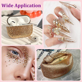 TINKRSTUFF rhinestones used on a decorated tumbler