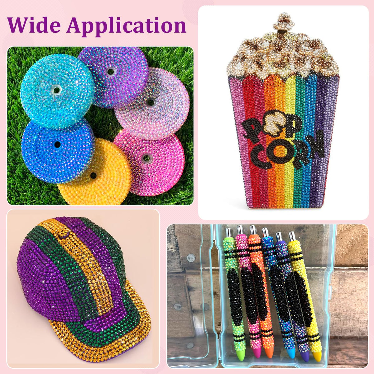 TINKRSTUFF rhinestones used on a phone case
