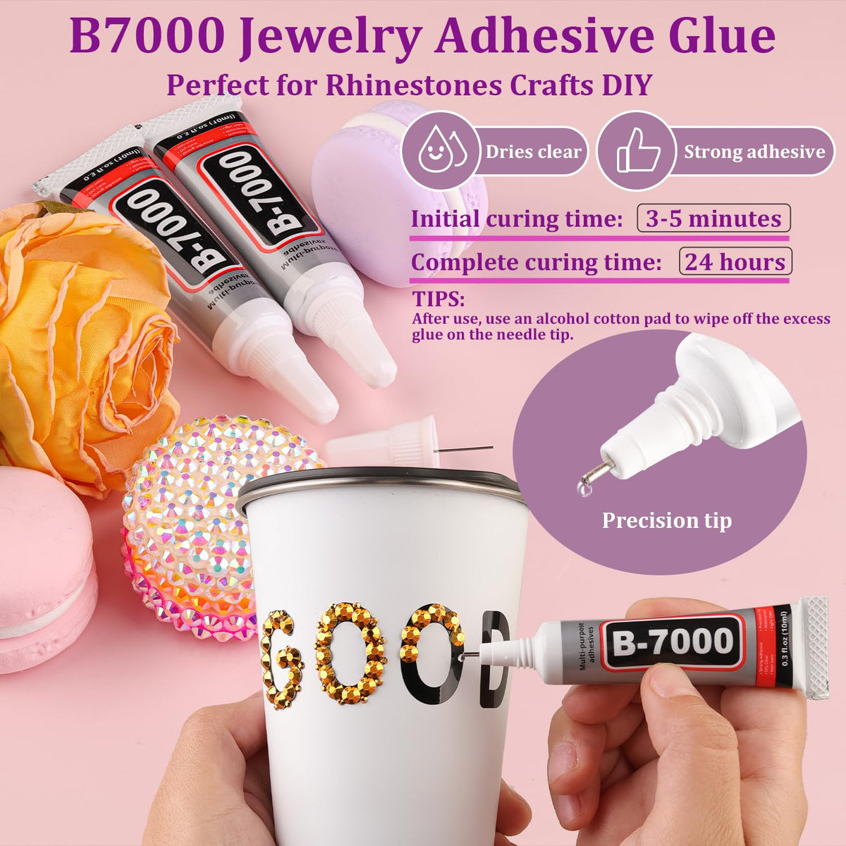 TINKRSTUFF rhinestones used on decorated tumblers