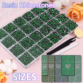 TINKRSTUFF Rhinestones variety of sizes in box
