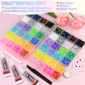 TINKRSTUFF rhinestones with tweezers and pickup pen