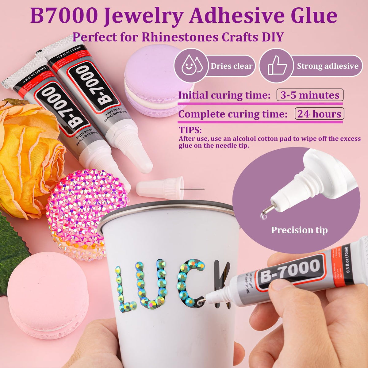 TINKRSTUFF rhinestones with tweezers and pickup pen