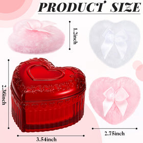 Tioncy glass puff container showcasing elegant design