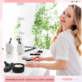 Tioncy powder puff container with puffs inside