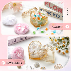 Tioncy powder puff set displayed on vanity