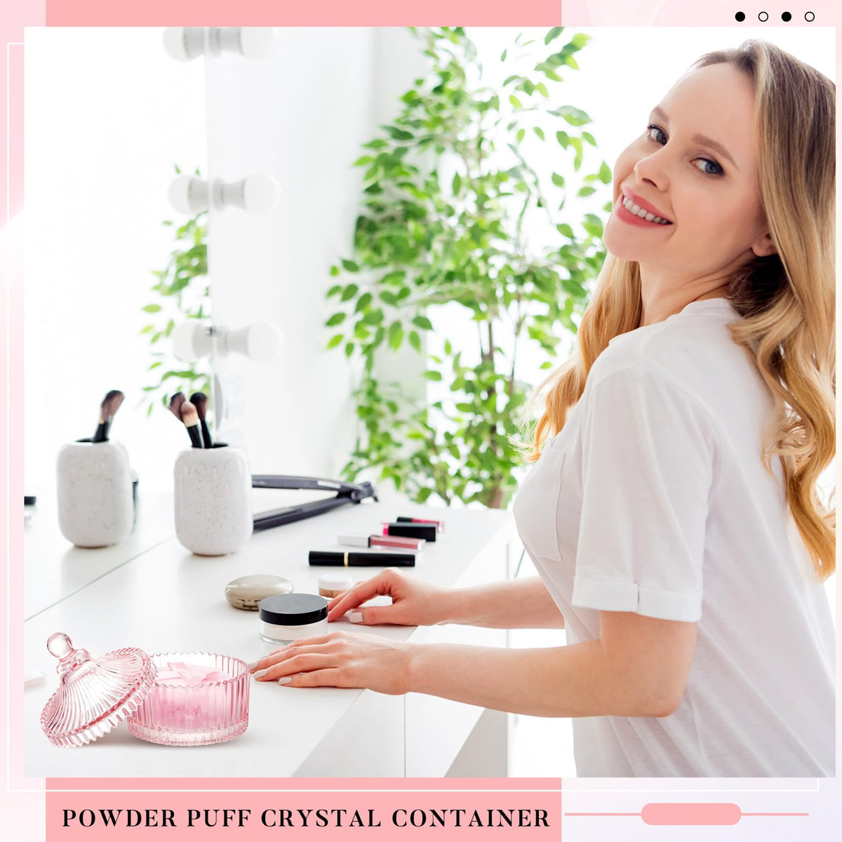 Tioncy powder puff set with packaging