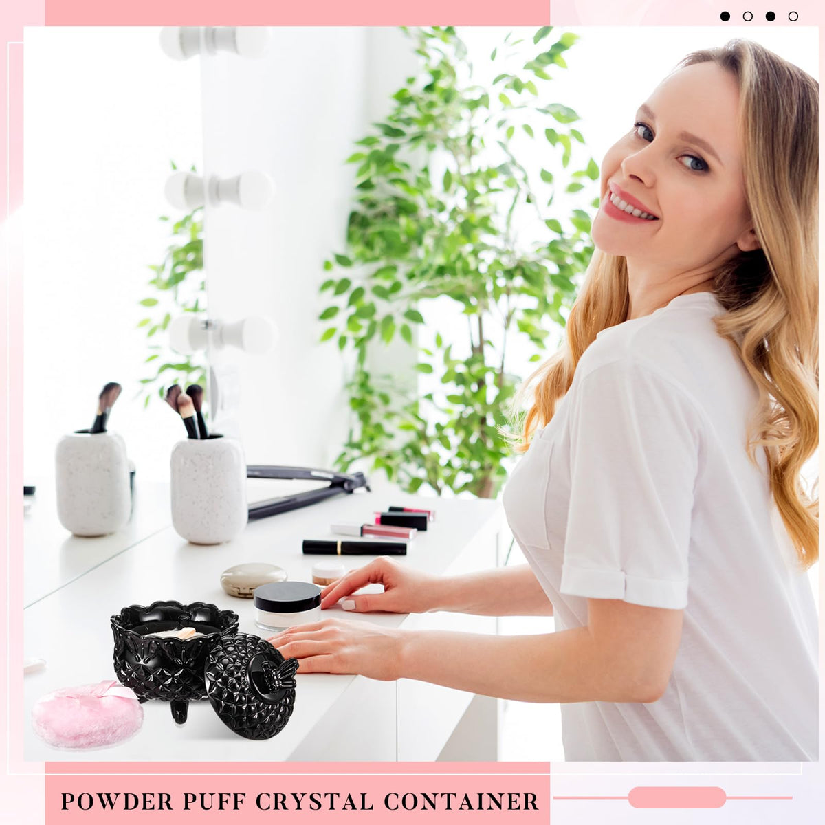 Tioncy powder puff set with packaging details