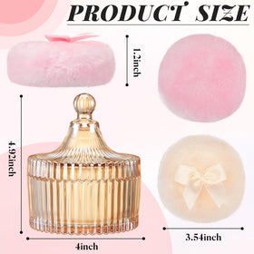 Tioncy powder puff showing cute bow detail