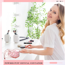 Tioncy powder puffs in use for applying makeup