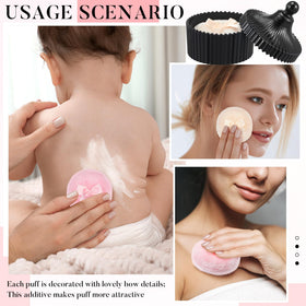 Tioncy powder puffs showing soft plush material