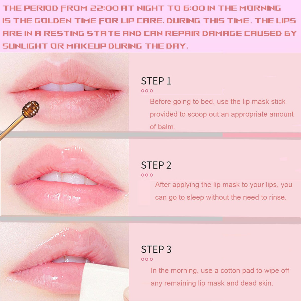 TIRDET Bee Lip Balm Honey Pot strawberry flavour close-up