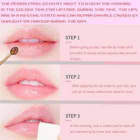 TIRDET Bee Lip Balm Honey Pot strawberry flavour close-up