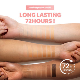 TIRTIR All Cover Pink Cushion Foundation 23N Sand swatch on skin