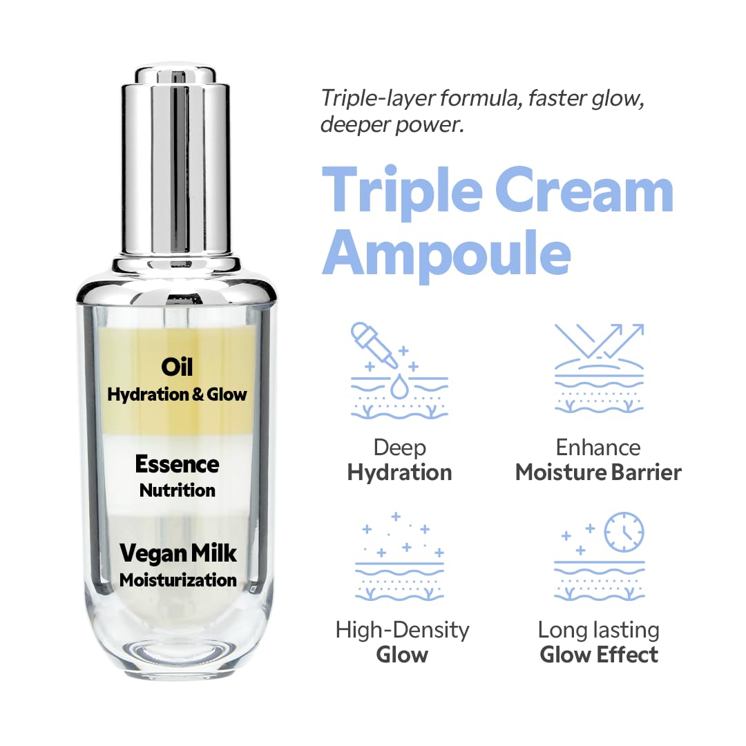 TIRTIR Ceramic Milk Ampoule application on skin