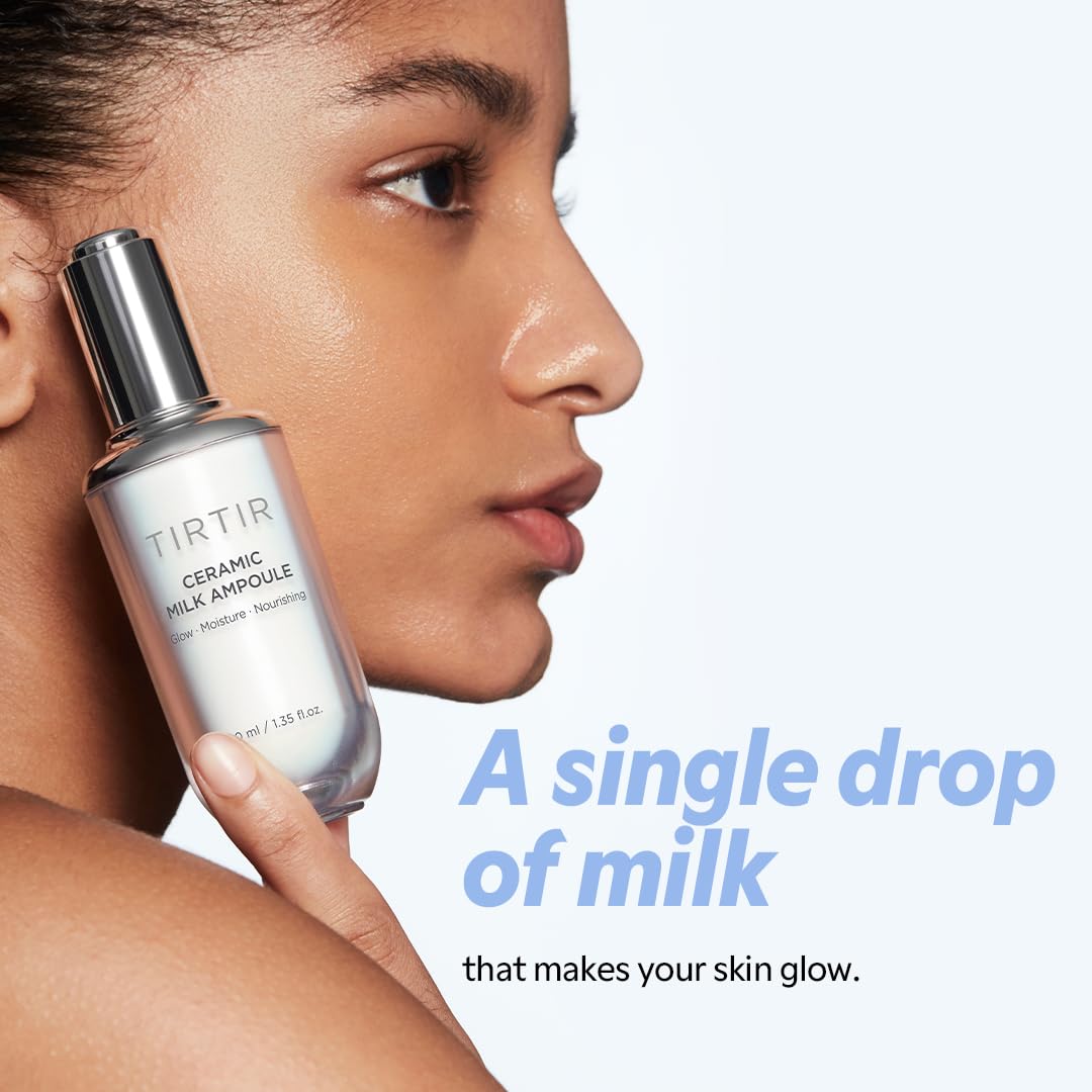 TIRTIR Ceramic Milk Ampoule packaging with ingredients