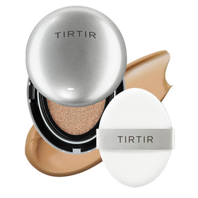 TIRTIR Mask Fit Aura Silver Cushion Foundation front view with packaging
