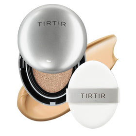 TIRTIR Mask Fit Aura Silver Cushion Foundation front view with packaging