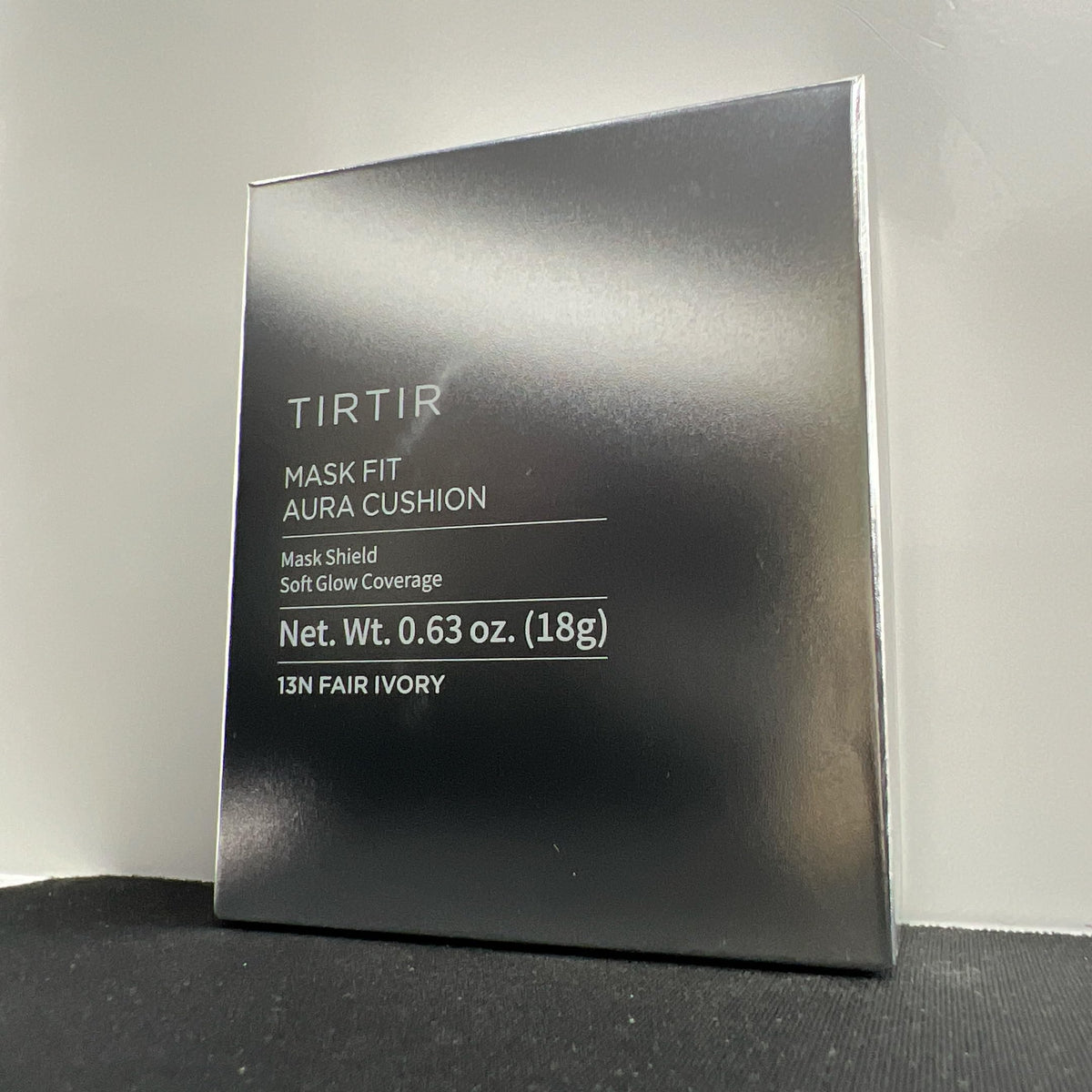 TIRTIR Mask Fit Aura Silver Cushion Foundation open with sponge