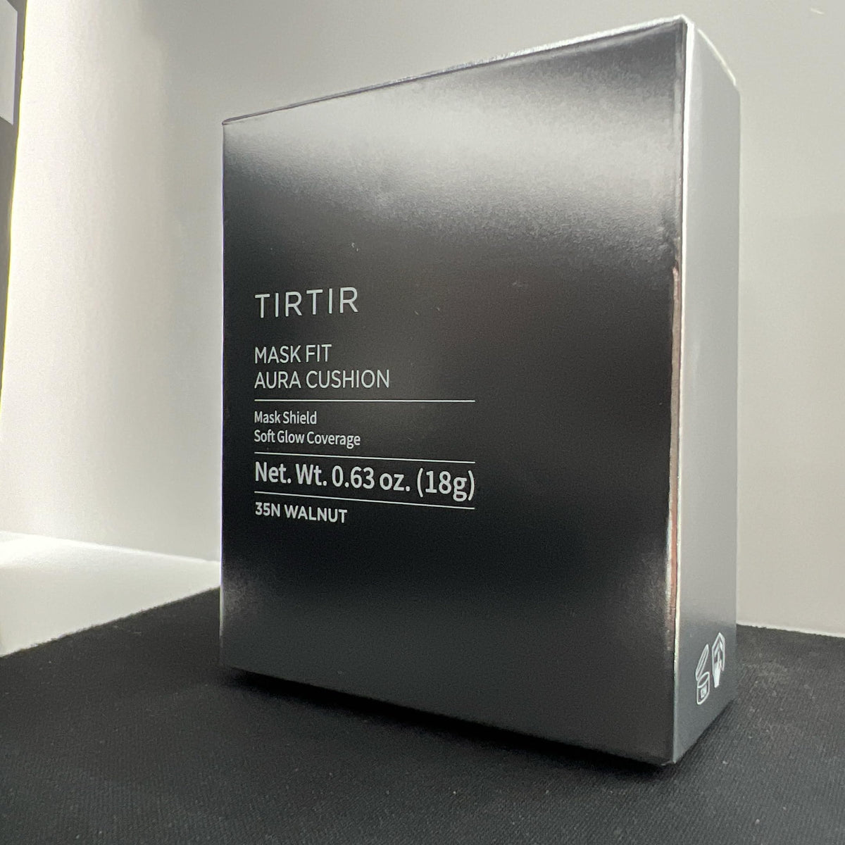 TIRTIR Mask Fit Aura Silver Cushion Foundation showing dewy finish
