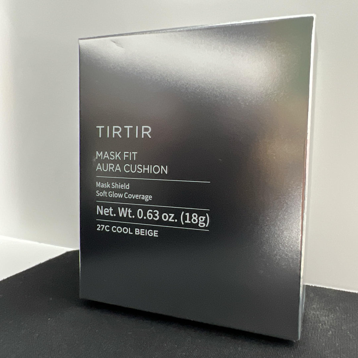 TIRTIR Mask Fit Aura Silver Cushion Foundation with makeup accessories