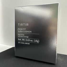 TIRTIR Mask Fit Aura Silver Cushion Foundation with makeup accessories
