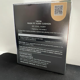 TIRTIR Mask Fit Aura Silver Cushion Foundation with makeup tools