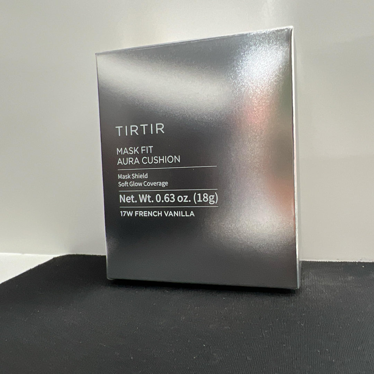 TIRTIR Mask Fit Aura Silver Cushion Foundation with natural lighting