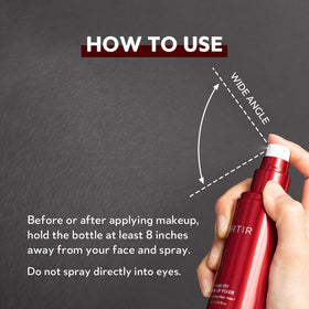 TIRTIR Mask Fit Make-up Fixer 24H spray application demonstration