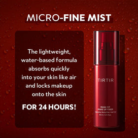 TIRTIR Mask Fit Make-up Fixer 24H spray packaging details