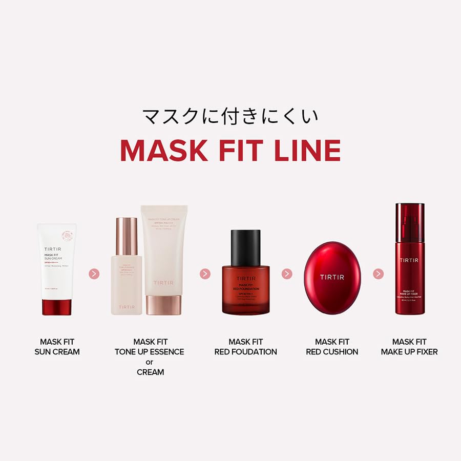 TIRTIR Mask Fit Make-up Fixer 24H spray with makeup products