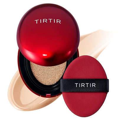 TIRTIR Mask Fit Red Cushion Foundation front view with shade #21N Ivory