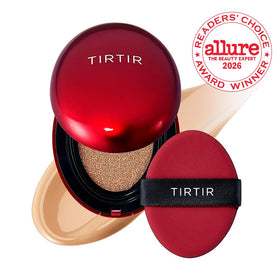TIRTIR Mask Fit Red Cushion Foundation open showing cushion applicator