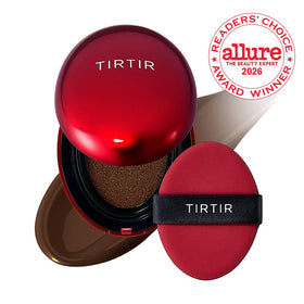 TIRTIR Mask Fit Red Cushion Foundation open with cushion applicator