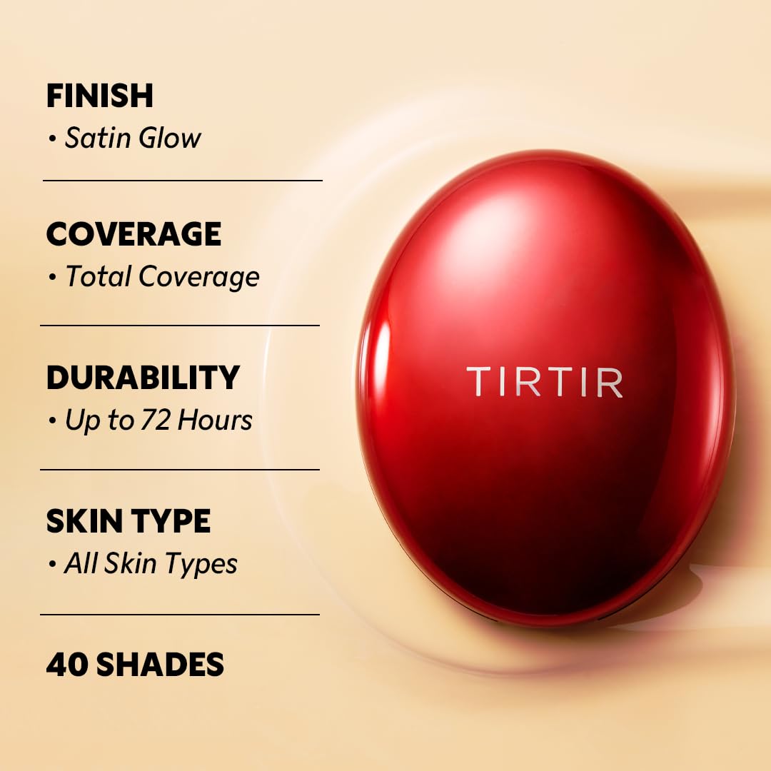 TIRTIR Mask Fit Red Cushion Foundation open with cushion visible
